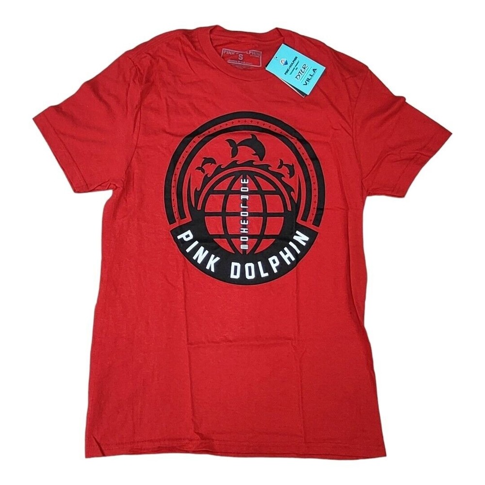 Pink Dolphin T- Shirt Small Size / front graphic tee / short sleeve